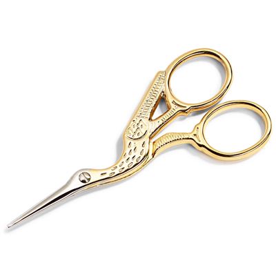 Tesoura Cegonha Dourado
