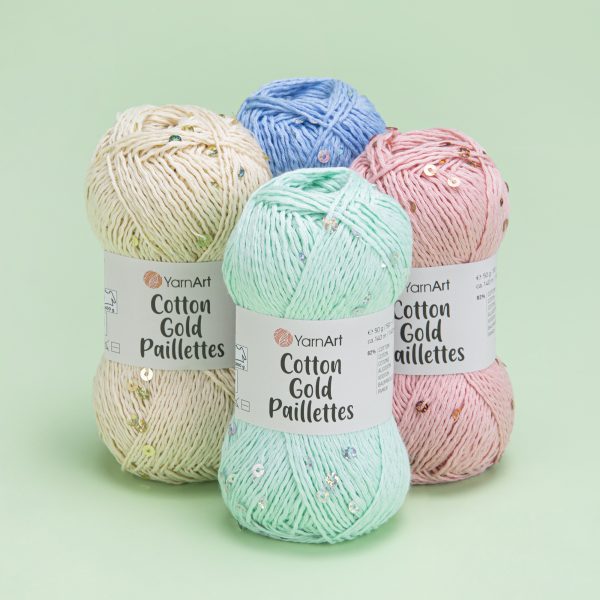 Fio YarnArt Cotton Gold Paillettes